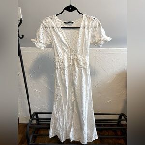 Gorgeous white doily Zara dress
